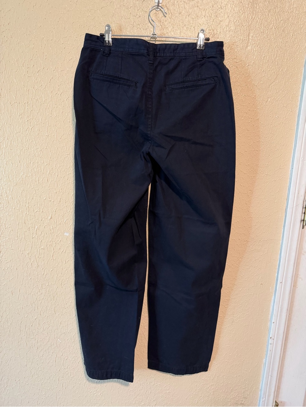 Free People CYA Later Trouser Pants Size 6 Blue Slouchy Baggy - Picture 3 of 5